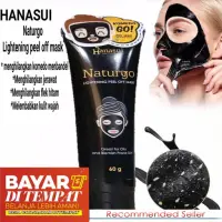 Masker Pembersih Komedo Dan Jerawat Naturgo Lightening Peel Off Mask Hanasui 60gr Masker Wajah Masker Wajah Pria Dan Wanita Masker Penghilang Jerawat Masker Penghilang Komedo Masker Wajah Pemutih Dan Glowing Pria Masker