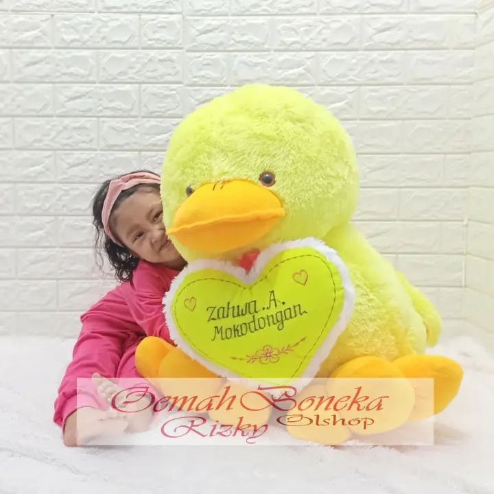 Boneka Giant Yellow Duck Bebek Super Jumbo Ukir Nama Love Foto Lazada Indonesia