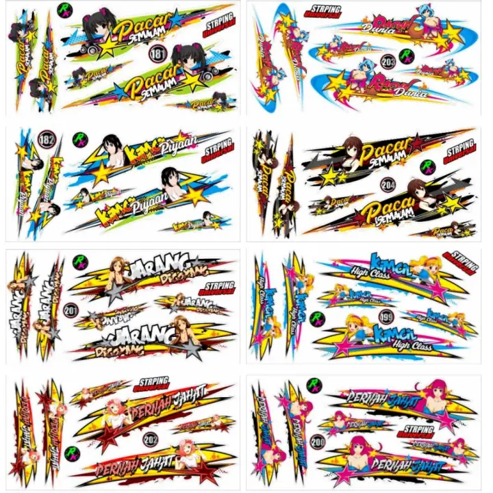 Sticker Striping Variasi Honda C70 Honda Bebek 70 Bekjul Lazada Indonesia