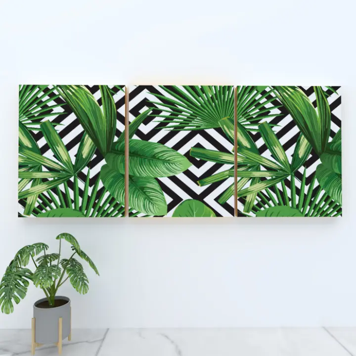 Lukisan Dinding Seni Poster Modular Modern Tanaman Dekorasi Untuk Rumah Kantor Dekorasi Daun Hijau Kanvas Lukisan Top Jual Art Decor Canvas Paintingpainting Poster Aliexpress