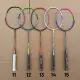 RAKET BADMINTON PAKET LENGKAP MODEL TERUSAN ISI 2 RAKET + 1 TAS + 1 SLOP SHUTTLECOCK  ISI 12 KOK BONUS 2 GRIP DAN PACKING KAYU. 
