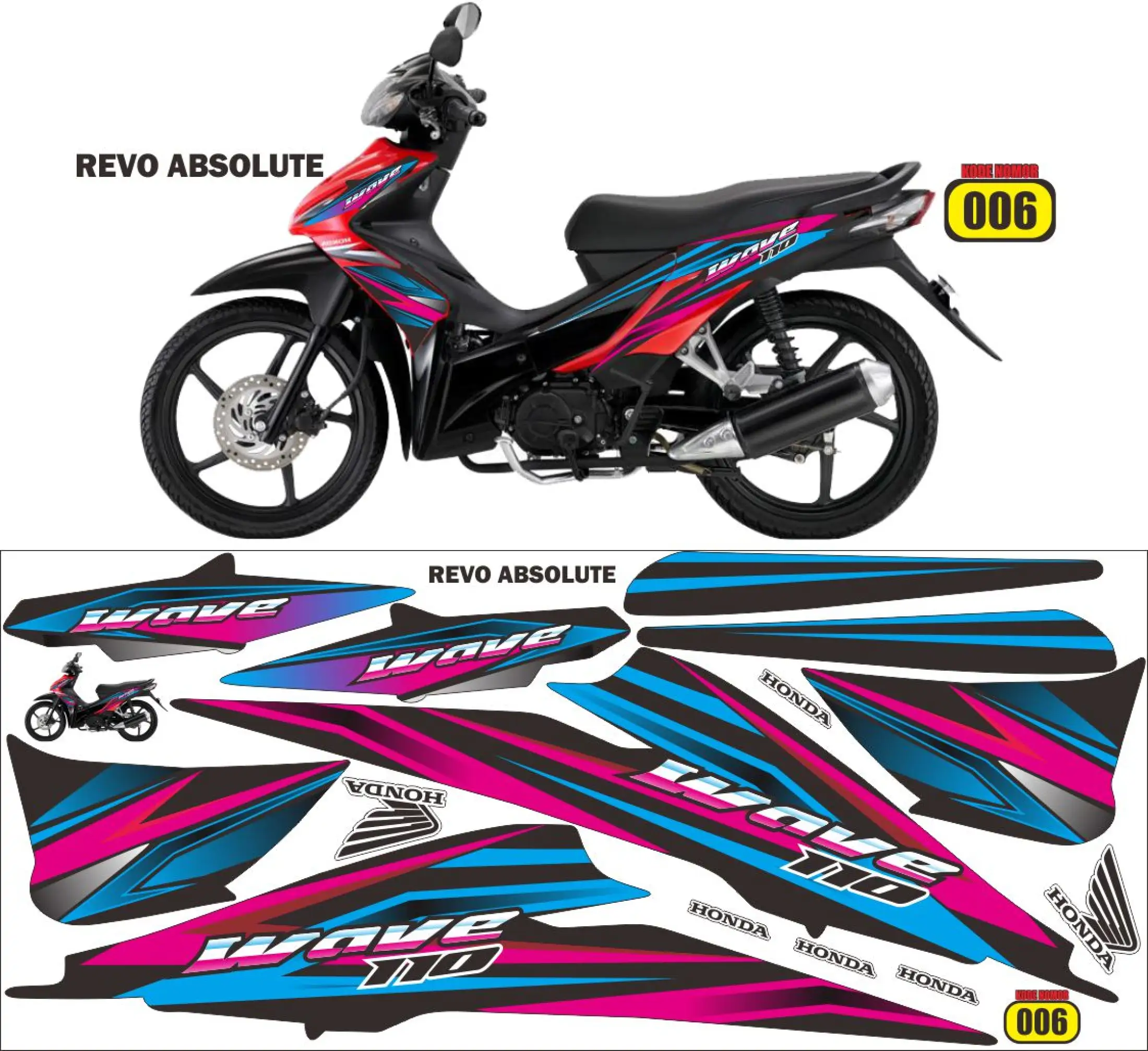 Striping Stiker Decal Revo Absolute Variasi Motif Semi Decal Desain Stiker Motor Sticker Lis Polet Sunmori Bisa Cod Lazada Indonesia