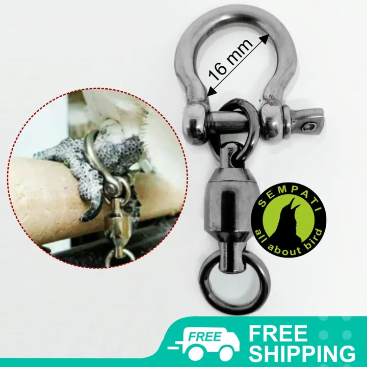 Sempati Ring Omega 16 Mm Gelang Rantai Besi Untuk Kaki Burung Kaka Tua Alba  Raja Molucan Triton Macau Dll Large Rogrb1 | Lazada Indonesia