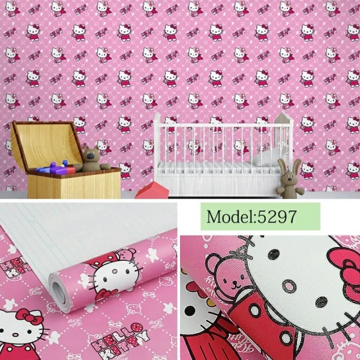 Wallpaper Dinding Hello Kitty 3d Image Num 43