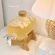 【Ready Stock】Dispenser Kulkas Mini Jus 1 Liter Kaca Tempat Jus Dispense Minuman Jus Kaca Jus Water Dispenser. 