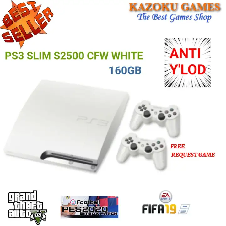 Ps3 Ps 3 Sony Playstation 3 Slim Seri 2500 Cfw Terbaru 160 Gb 2 Stick Free Game Anti Ylod Lazada Indonesia