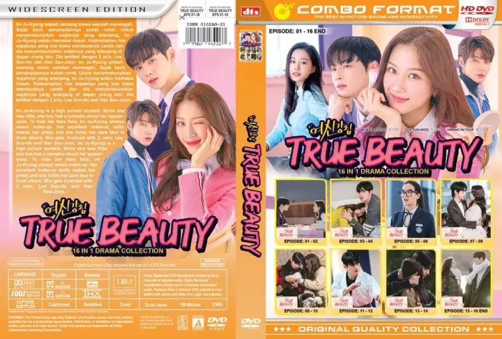 Kaset Dvd Film Terbaru True Beauty Drama Korea Koleksi Full Episode Subtitle Indonesia Lazada Indonesia