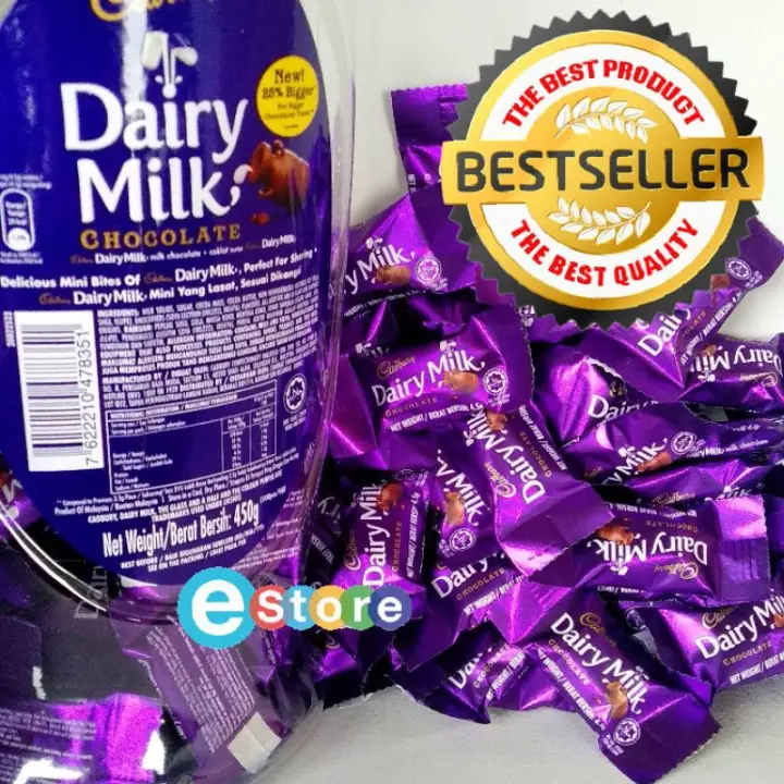 10 Biji Coklat Cadbury Dairy Milk Cadbury 4 5 Gram Lazada Indonesia