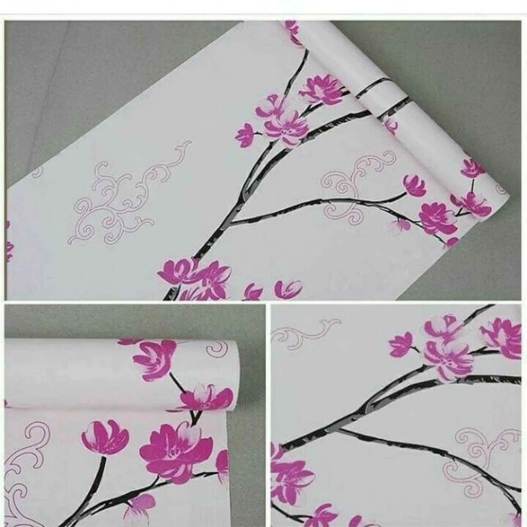 Wallpaper Dinding 3d Bunga Sakura Image Num 48