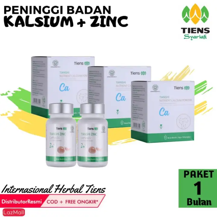 OBAT PENINGGI BADAN / SUPER GROW UP / 3 BOX NHCP u0026 2 BOTOL ZINC 