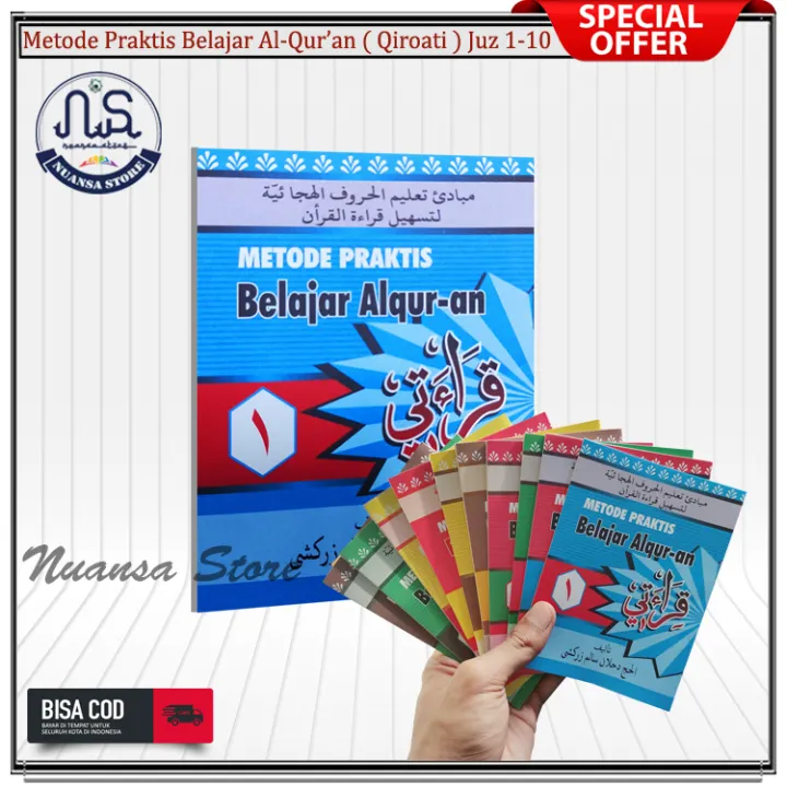 10 Pcs Buku Metode Praktis Belajar Membaca Al Qur An Juz 1 10 Buku Qiroati Ukuran Saku Mudah Dipahami Madrasah Diniyyah Buku Agama Kitab Pesantren Realpict Bayar Ditempat Lazada Indonesia