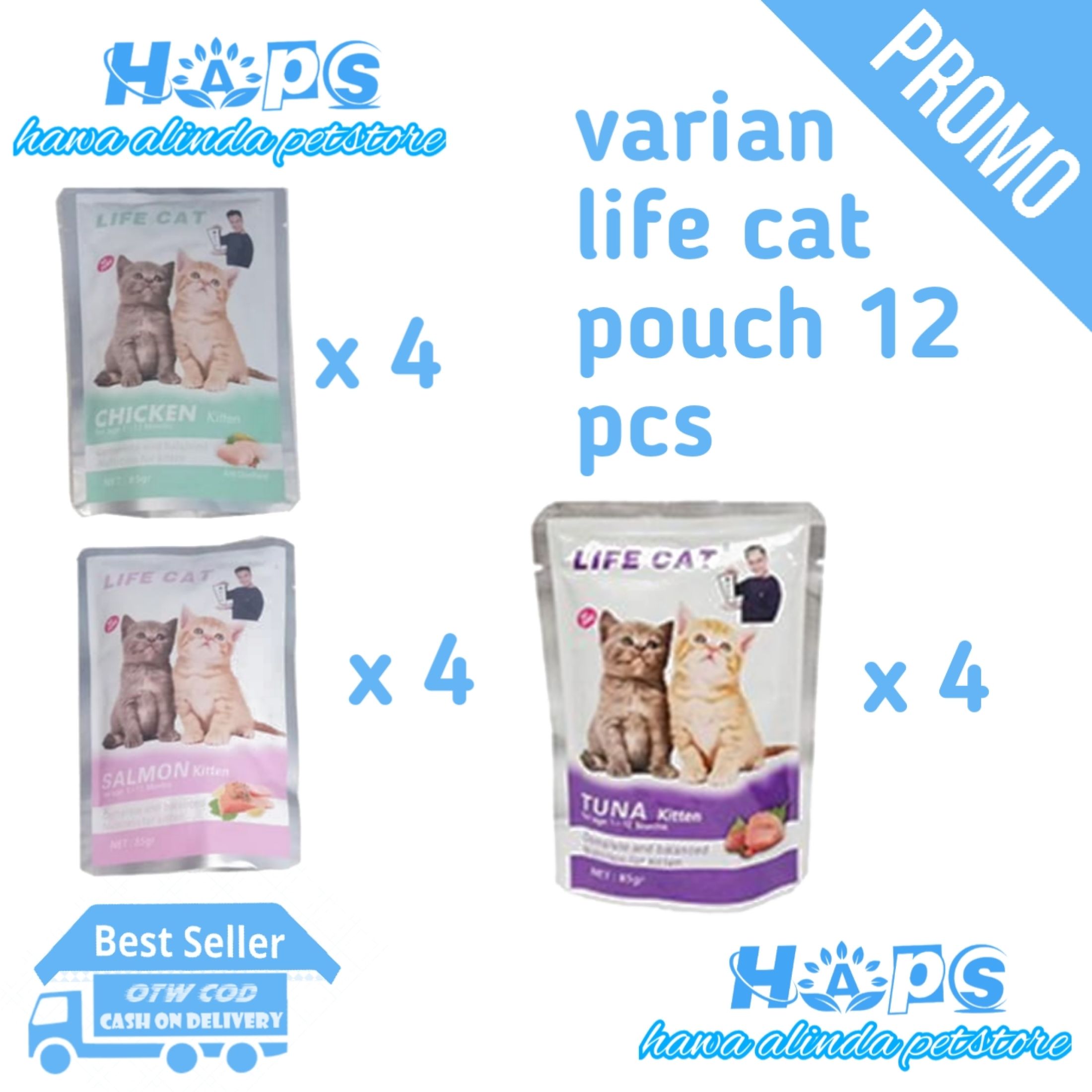 wet food kucing life cat makanan kucing basah pouch life cat 12 