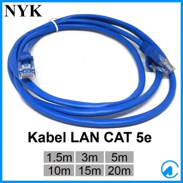 Kabel Lan Cat5e Cat5 Utp Rj45 1 5m Nyk Jaringan Internet Lazada Indonesia Kabel Lan Cat5e Cat5 Utp Rj45 1 5m Nyk Jaringan Internet Lazada Indonesia