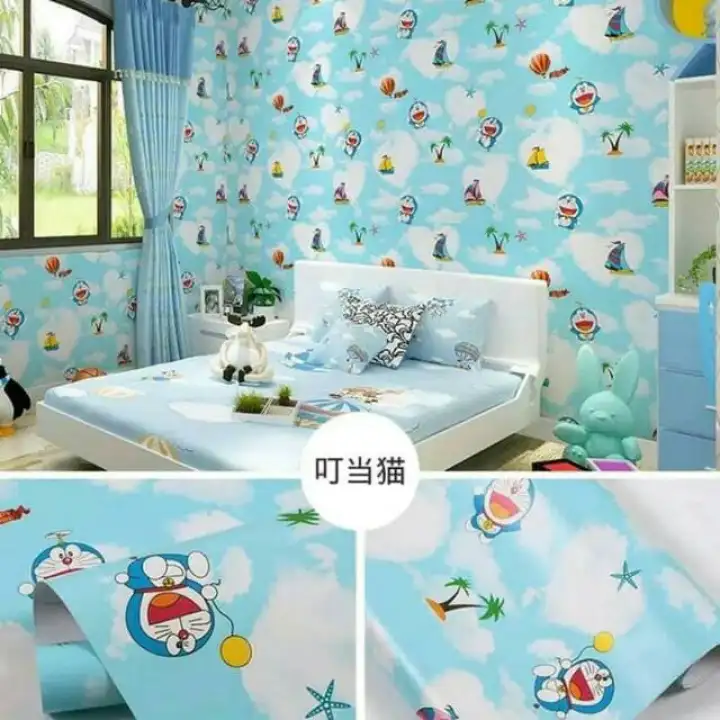 Best Seller Wpsdora1 45cm X 10m Wallpaper Sticker Karakter Doraemon 1 Pantai Lucu Walpaper Dinding Murah