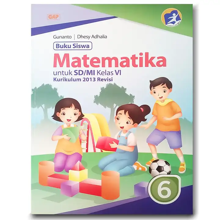 Buku Matematika Kelas 6 Erlangga Sd Mi K2013 Revisi By Gunanto Layak Keputusan Menteri No 054 P 2018 Lazada Indonesia