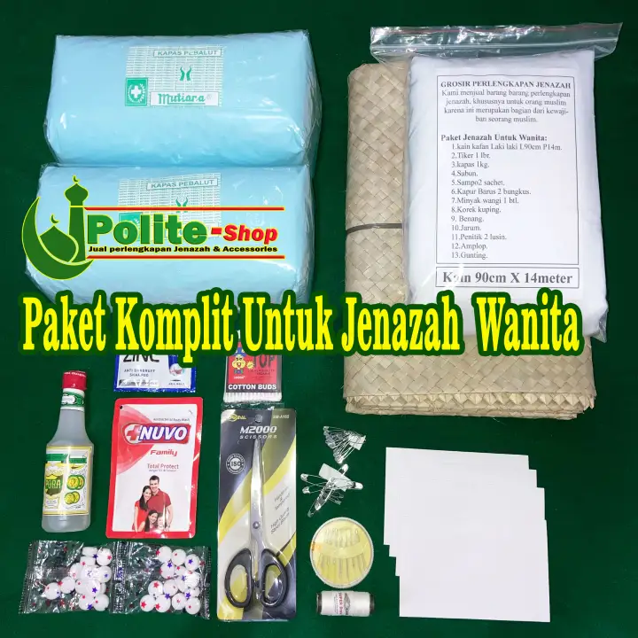 Paket Kain Kafan Komplit Perlengkafan Jenazah Wanita Lazada Indonesia Paket Kain Kafan Komplit Perlengkafan Jenazah Wanita Lazada Indonesia