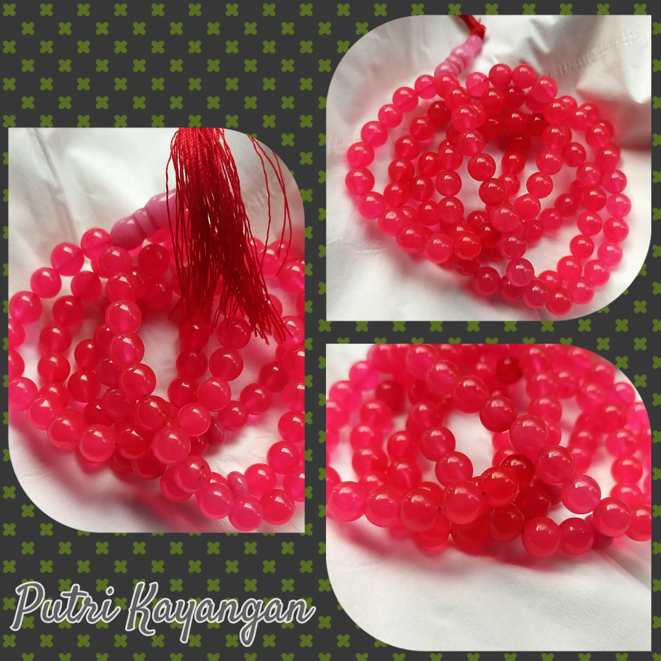 Tasbih Batu Ruby Merah Delima Batu Asli Lazada Indonesia