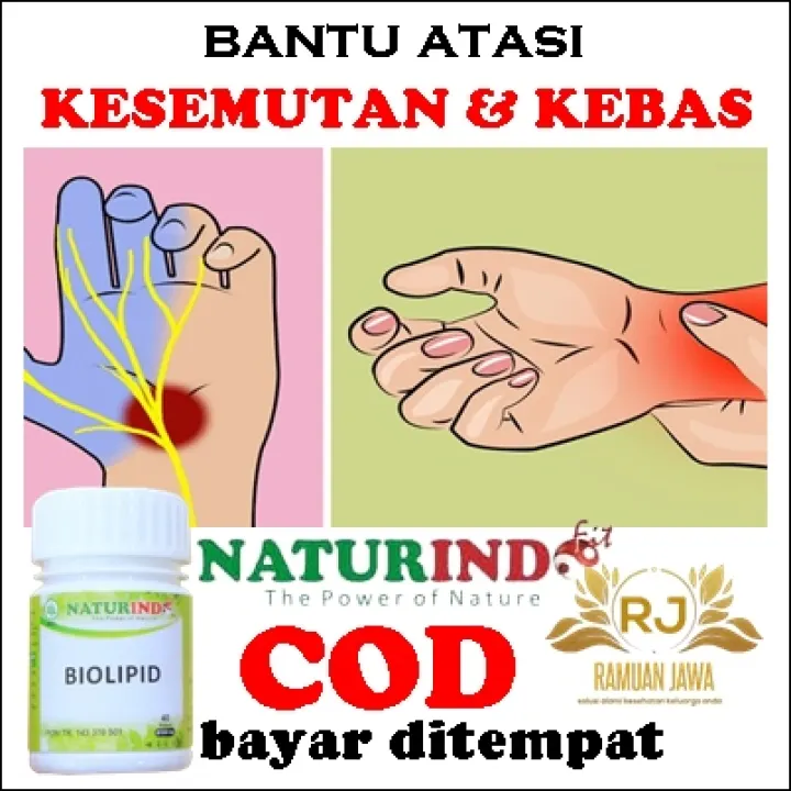 Obat Tangan Kram Kesemutan Tangan Dan Kaki Baal Kebas Tangan Dan Kaki Tumit Sakit Obat Sakit Tumit Obat Herbal Sakit Tumit Biolipid Naturindo Lazada Indonesia