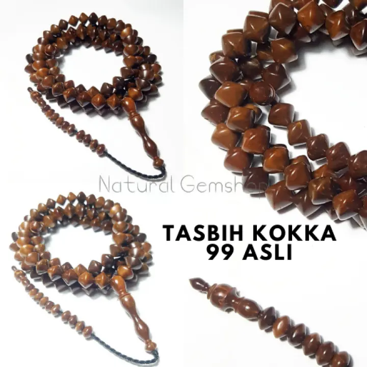 PROMO TASBIH ASLI KAYU KOKKA KAUKAH KAOKAH ADA 99 BUTIR DAN 