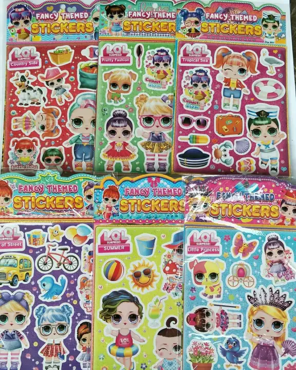 Stiker Lol Besar 6pcs Dan Jadwal Pelajaran Souvenir Ultah Anak Murah Lazada Indonesia