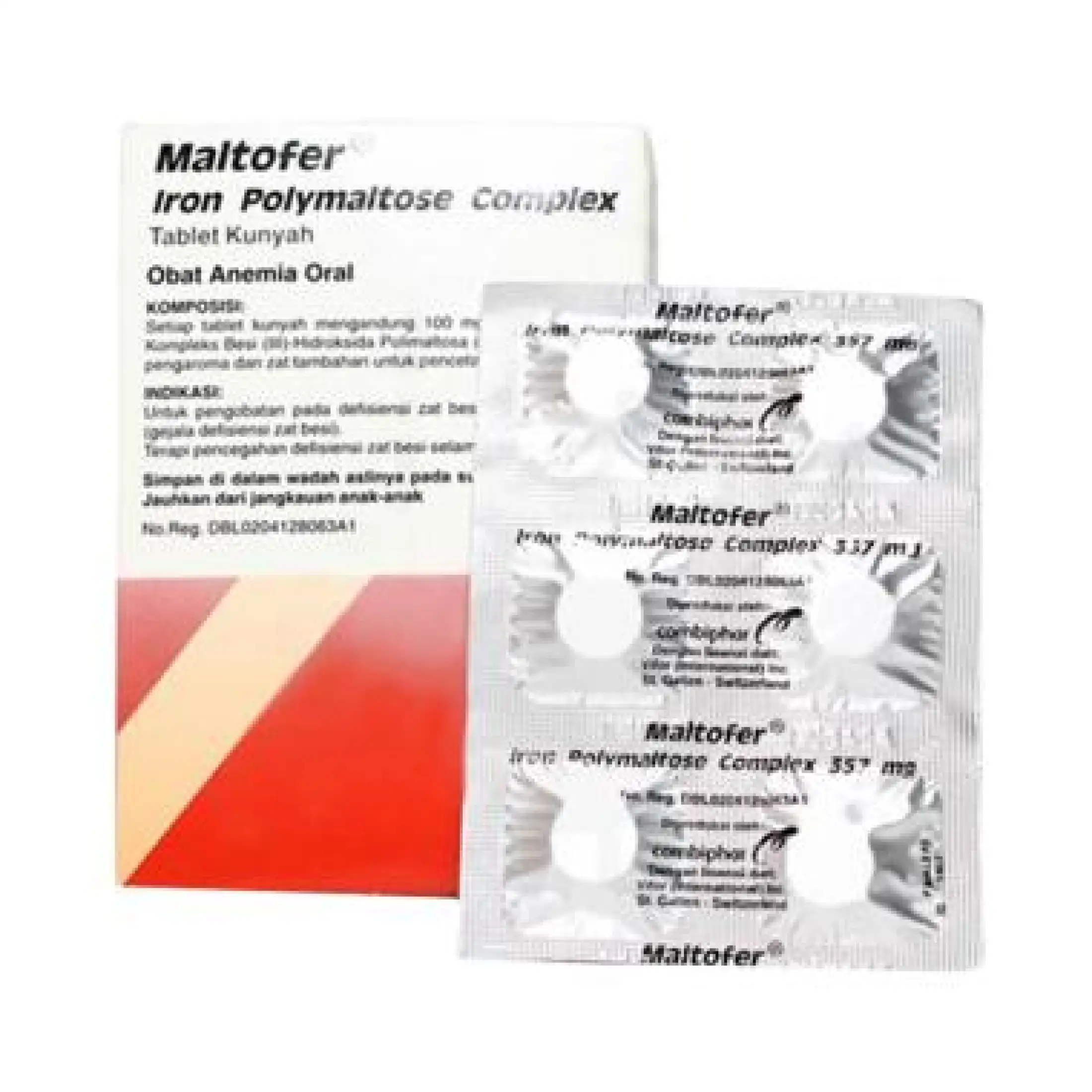 Maltofer Chewable 30 S Tablet Combiphar Obat Anemia Oral Vitamin Anemia Suplemen Penambah Darah Lazada Indonesia