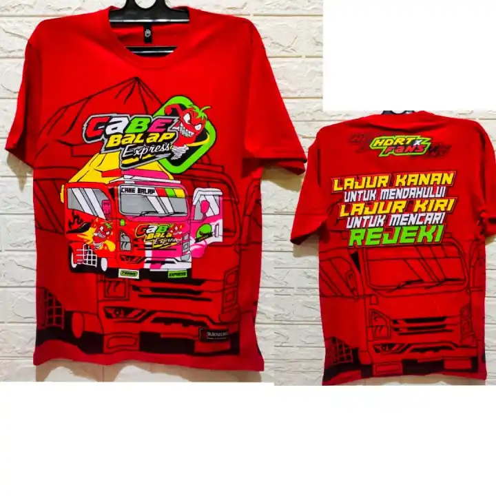 Kaos Truck Terbaru Kaos Truk Cabe Balap Lazada Indonesia