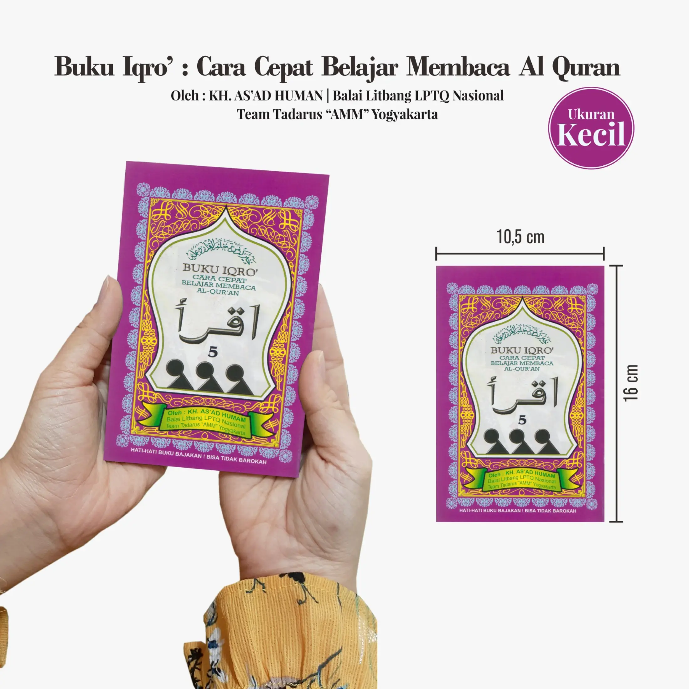 Buku Iqro Jilid 5 Cd Kecil Cara Cepat Belajar Membaca Al Quran Lazada Indonesia