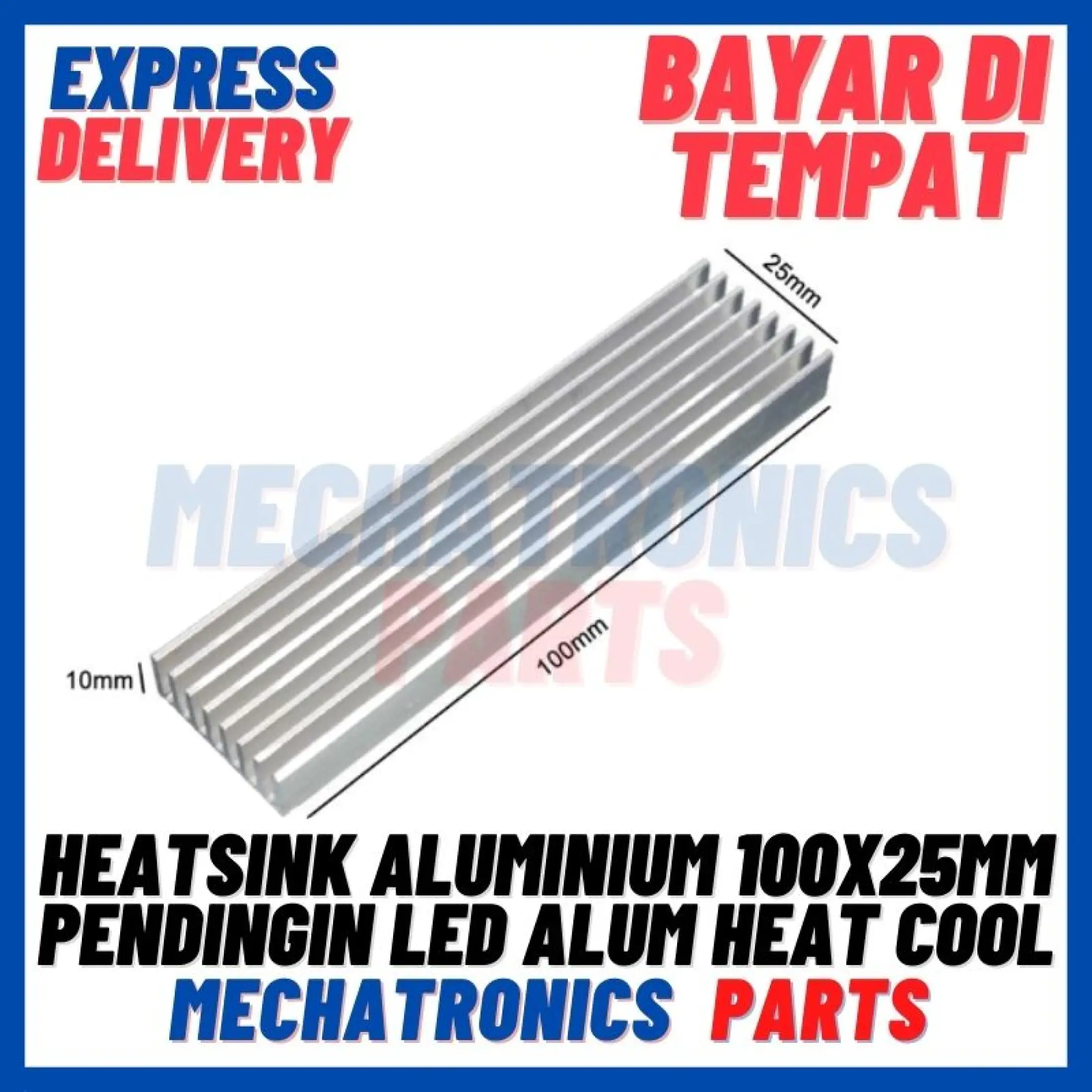Elc Dev 9357 Heatsink Aluminium 100x25mm Pendingin Led Alum Heat Cool Lazada Indonesia