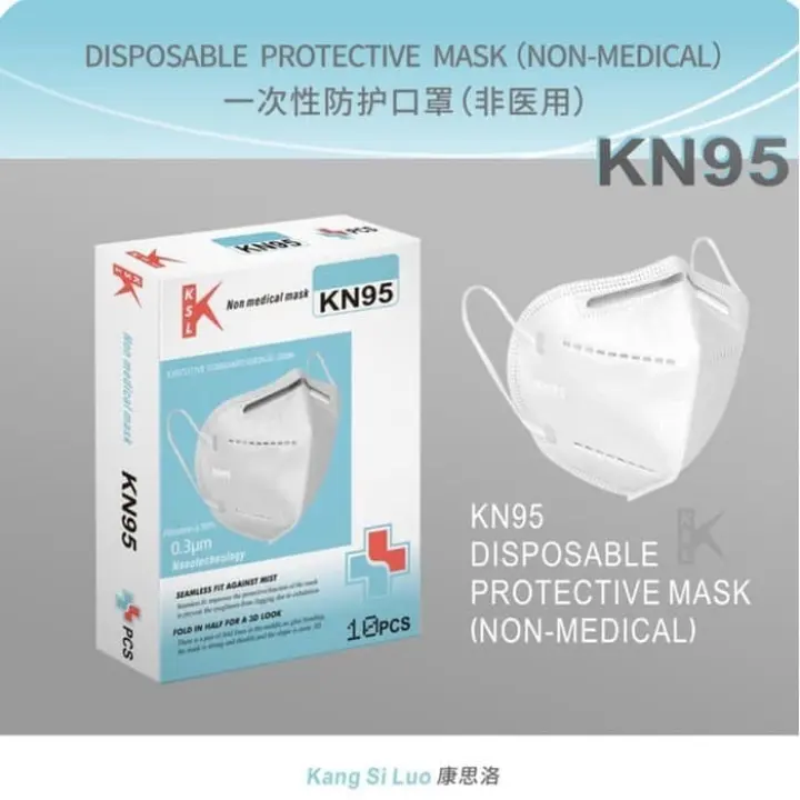 Ksl Masker Kn95 N95 Mask Putih Isi 2 Pcs Lazada Indonesia