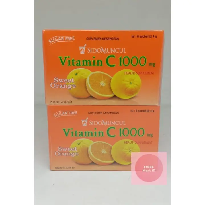 Bisa Cod Sido Muncul Vitamin C 1000 Sweet Orange 10 Box 60 Sachet Tersedia Juga Vitamin C Vitamin E Vitamin Rambut Kering Dan Rusak Rontok Vitamin C Pemutih Badan Lazada Indonesia