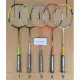 RAKET BADMINTON PAKET LENGKAP MODEL TERUSAN ISI 2 RAKET + 1 TAS + 1 SLOP SHUTTLECOCK  ISI 12 KOK BONUS 2 GRIP DAN PACKING KAYU. 