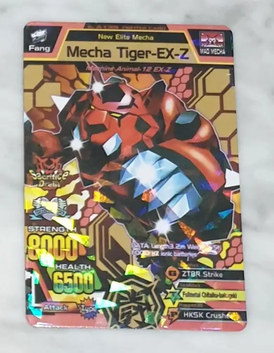 Mainan Kartu Animal Kaiser Mecha Tiger Ex Z Lazada Indonesia