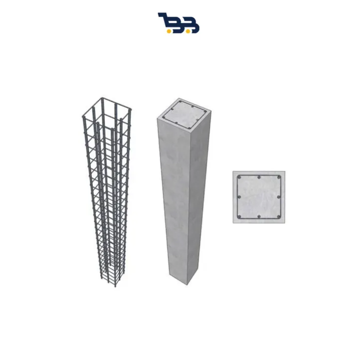 KOLOM PRAKTIS TIANG COR TIANG CAKAR AYAM 60x60x5 RING 4 MM PANJANG 3 M