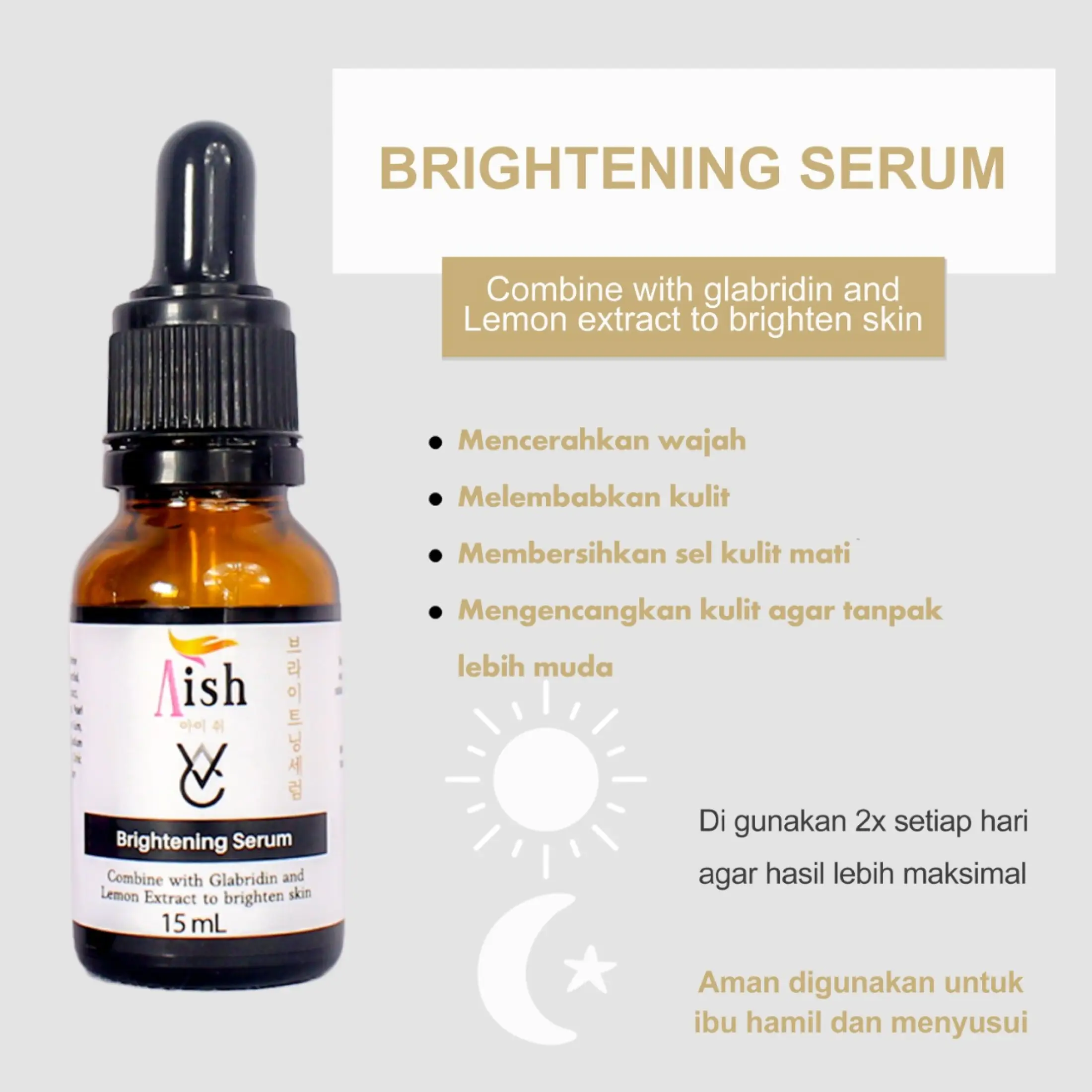 Aish Serum Original Paket Complete Lazada Indonesia