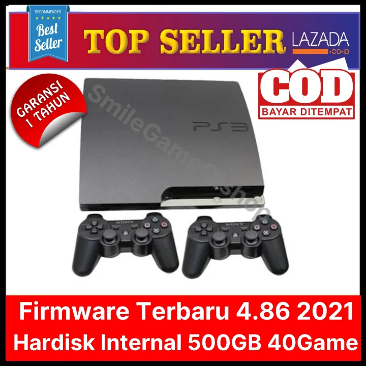 Ps3 Slim Cech 2500 Anti Ylod Hardisk Internal 1 250 3 500gb Bonus 2 Controller Free 40game Siap Main Siap Rentail Lazada Indonesia