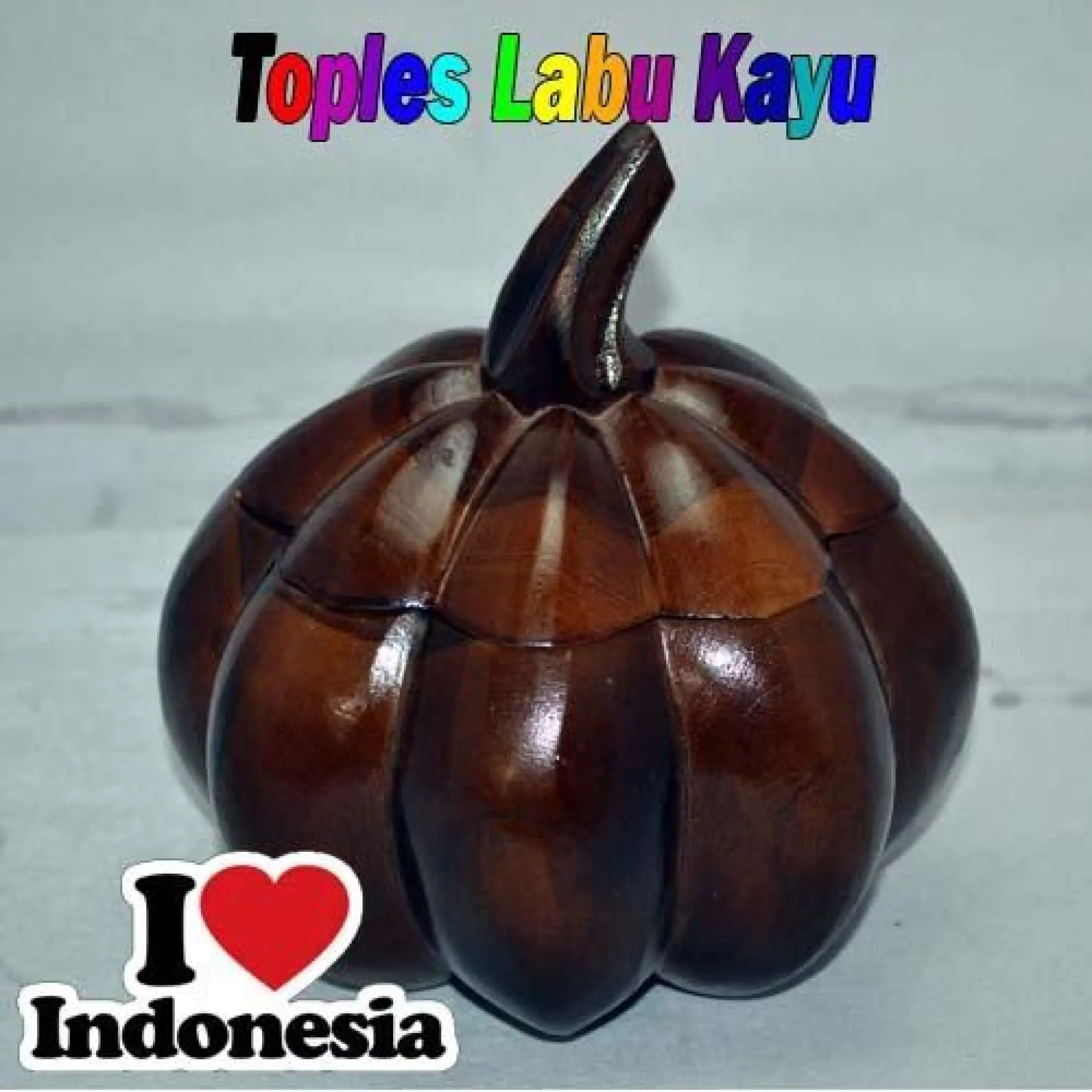 Toples Kue Model Buah Labu Kayu Jati Souvenir Toples Toples Antik Lazada Indonesia