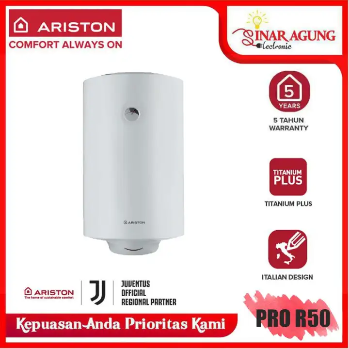 ARISTON WATER HEATER PRO R 50 V / PROR50V 50L 100% ORI | Lazada Indonesia