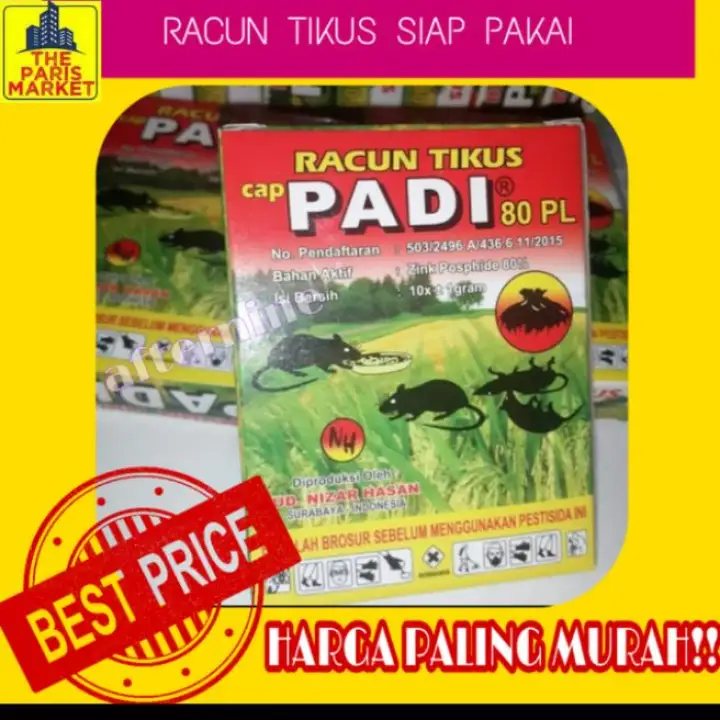 Racun Tikus Padi Racun Tikus Super Kwalitas Terbaik Isi 10 Sachet Lazada Indonesia