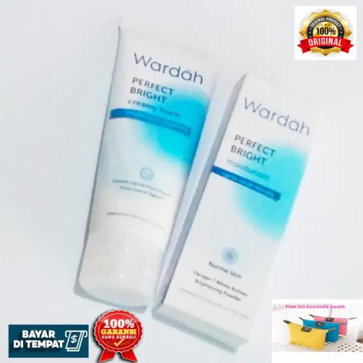 Paket Wardah Pelembab Dan Pencuci Muka Cod Pembersih Wajah Untuk Kulit Berjerawat Dan Pelembab Wajah Paket