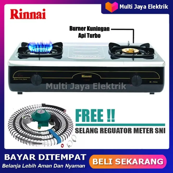 Kompor Gas 2 Tungku Rinnai 712a Selang Regulator Kompor Gas Rinnai 2 Tungku Kompor Rinnai 2 Tungku Kompor Gas Jumbo Stainless 2 Tungku Ri 712a Ri 712 A Ri712a Ri712 A 100 Original Gratis Ongkir Lazada Indonesia