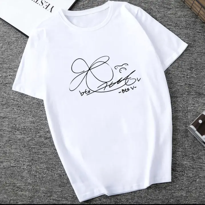 Papaya Kaos Tanda Tangan V Katun Combed 30s Baju Murah Lazada Indonesia