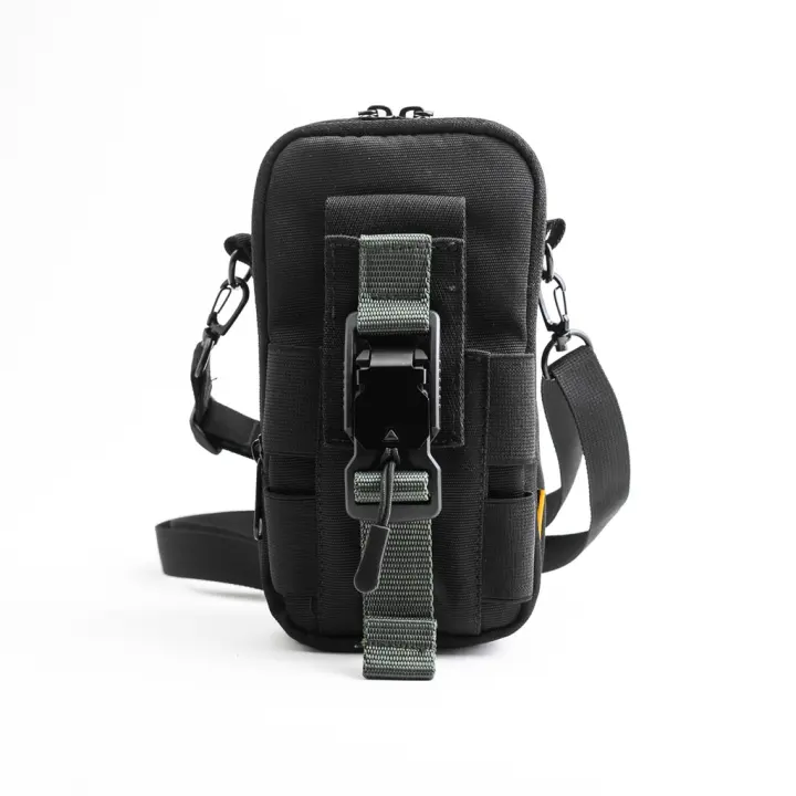 RCKLS Slingbag Tactic Phone / Tas Pinggang HP Tactical / black strip army