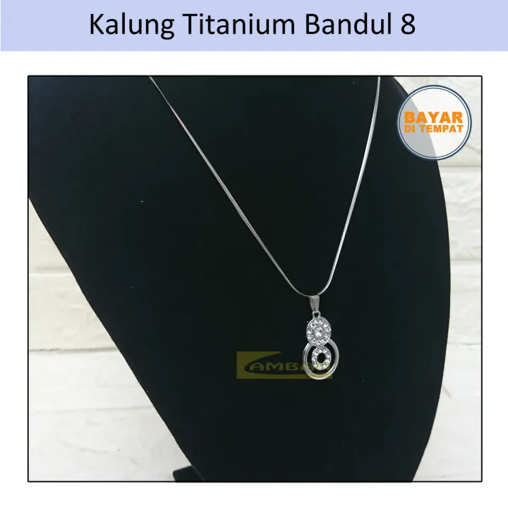 Lambah Store Kalung Titanium Wanita Remaja Dan Dewasa Bandul Delapan Lazada Indonesia