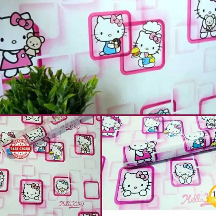 Wallpaper Dinding Hello Kitty 3d Image Num 34