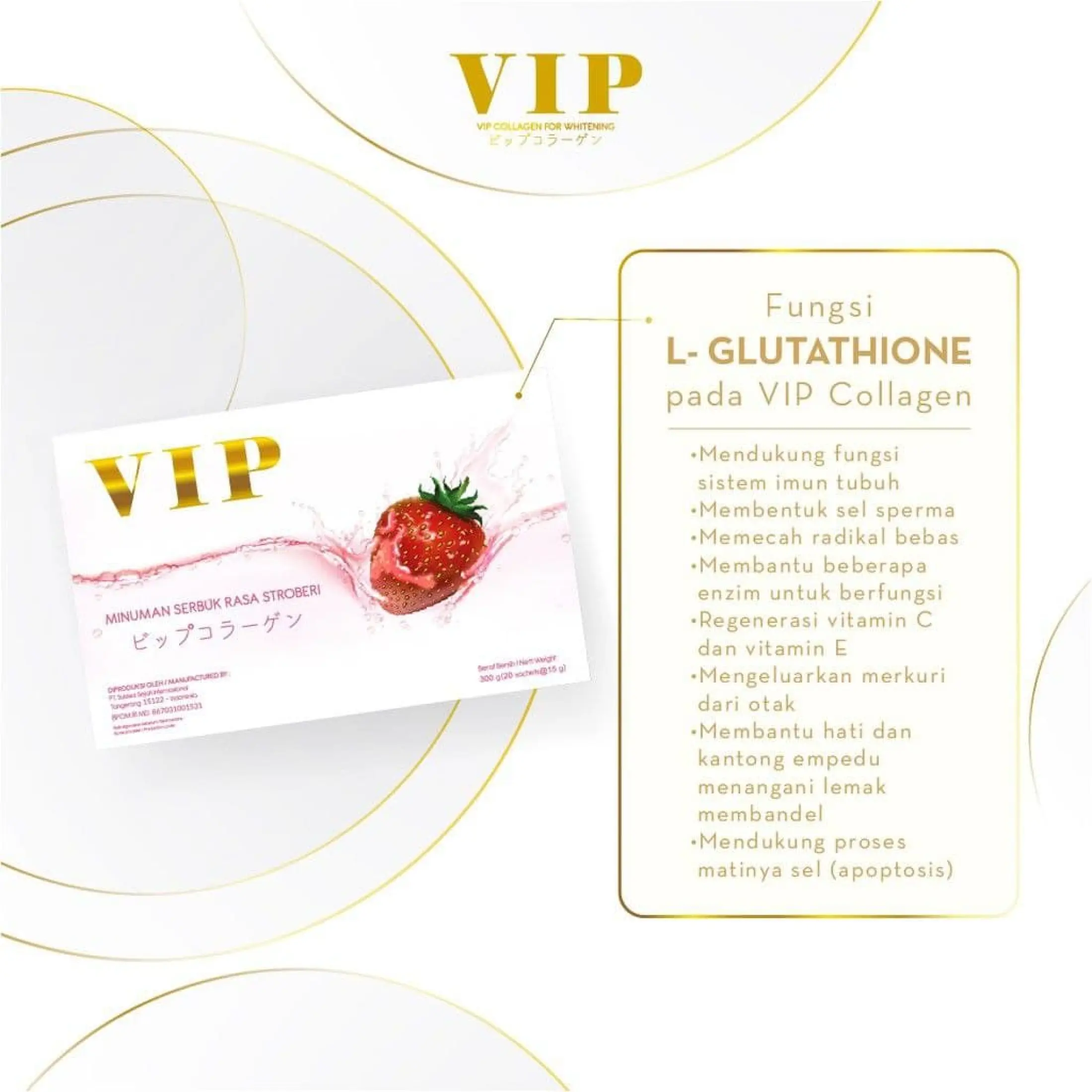 Original Minuman Collagen Vip Collagen Asli Original Bpom Bubuk Minuman Kesehatan Lazada Indonesia