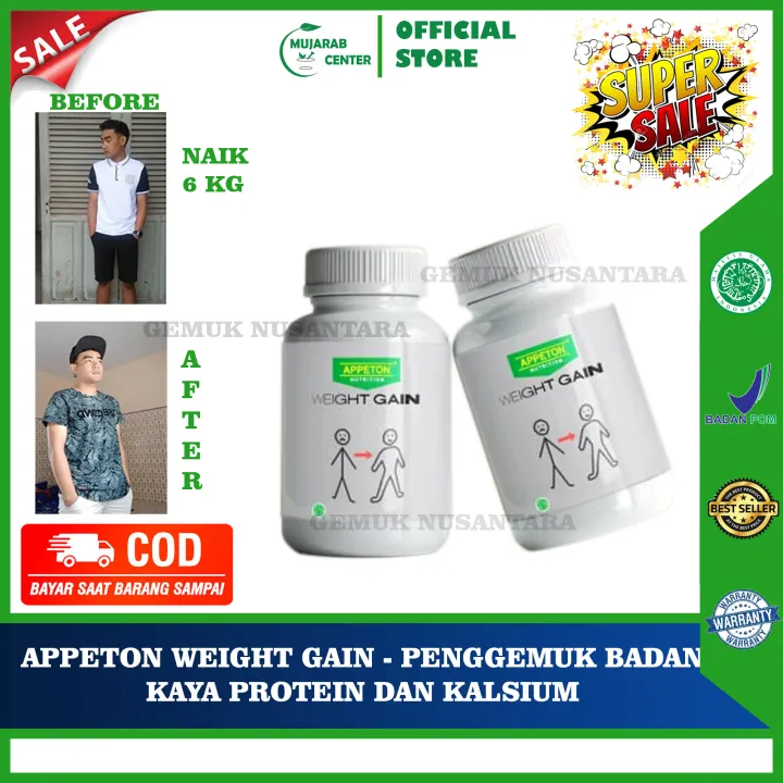 Penggemuk Badan Apetton Weight Gain Paket Hemat Pengemuk Badan Penambah Nafsu Makan Penambah Berat Badan Weight
