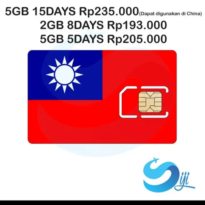 Sim Card Internet Kartu Data Taiwan 5Gb 15Hari (Fup) Simcard Taiwan |  Lazada Indonesia