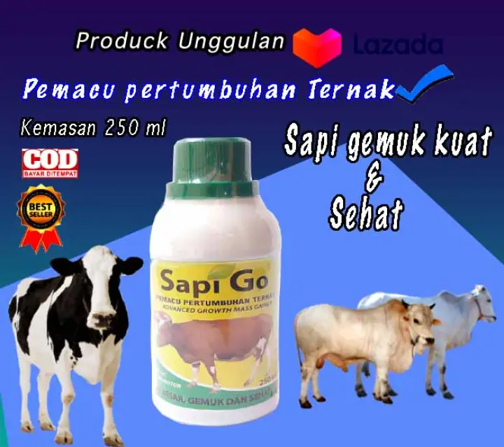 Vitamin Penggemuk Sapi Kambing Nafsu Makan Sapi Go Lazada Indonesia