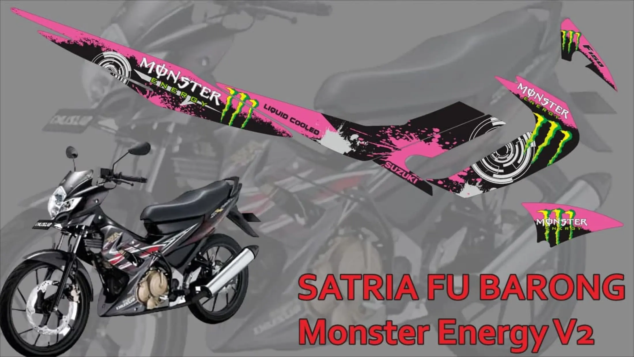 Stiker Striping Suzuki Satria Fu Barong Monster Energy V2 Lazada Indonesia