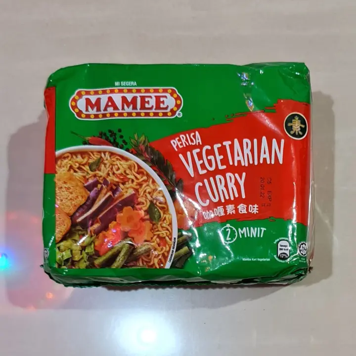 Mie Instant Mamee Perisa Vegetarian Curry 2 Minit 5 X 78 Gram Lazada Indonesia